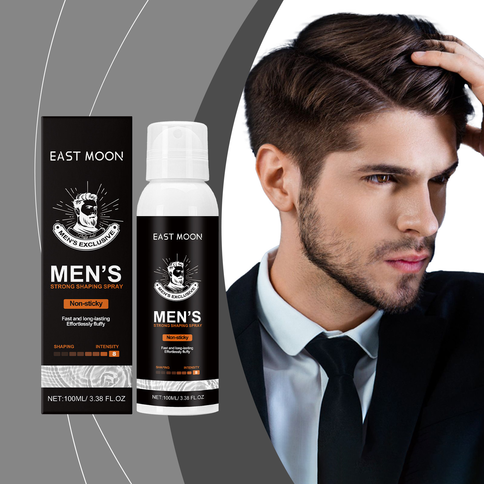 Hair Styling Spray Wash-free Fluffy Natural Refreshing Warm
